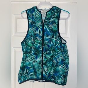 Victoria’s Secret PINK Tropical Sleeveless Hooded Anorak